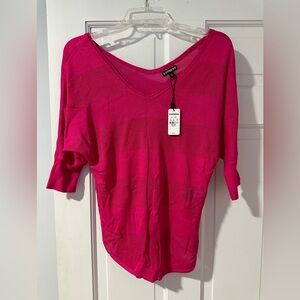 Women’s Express Pink open knit slouchy sweater - NWT - XS